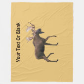 Bull Moose Fleece Deken (Voorkant)