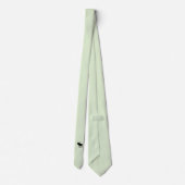 Bull Moose op Bleek Groen Stropdas (Achterkant)