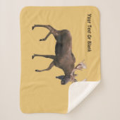 Bull Moose Sherpa Deken (Voorkant)