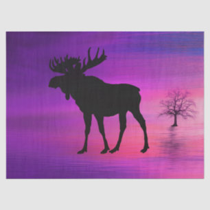 Bull Moose Silhouette Tissuepapier