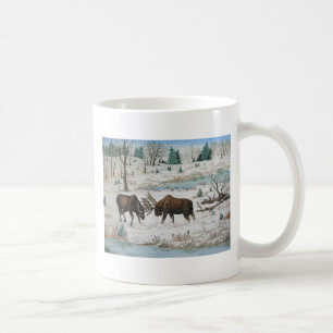 Bull Moose Wildlife Art Koffiemok