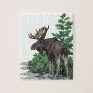 Bull-mose-kunst Legpuzzel
