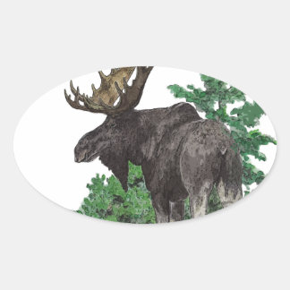 Bull-mose Ovale Sticker