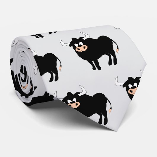 Bull-ontwerp Stropdas (Opgerold)