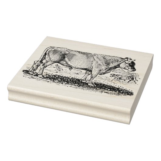  Bull op Boerderij Rubber Art Stamp Rubberstempel (Stempel)