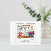 BULL PAR la carte postale de bande dessinée de (Debout devant)