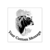 Bull Personalized Rubberstempel (Afrduk)