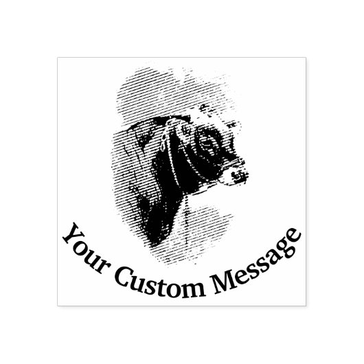 Bull Personalized Rubberstempel (Afrduk)