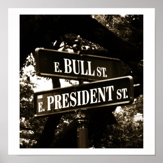 Bull & President Street ~ Print / Poster Sign (Devant)