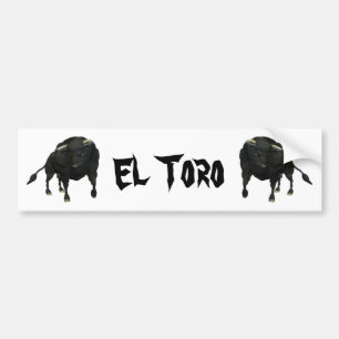 BULL - REALISTISCH - EL TORO BUMPERSTICKER