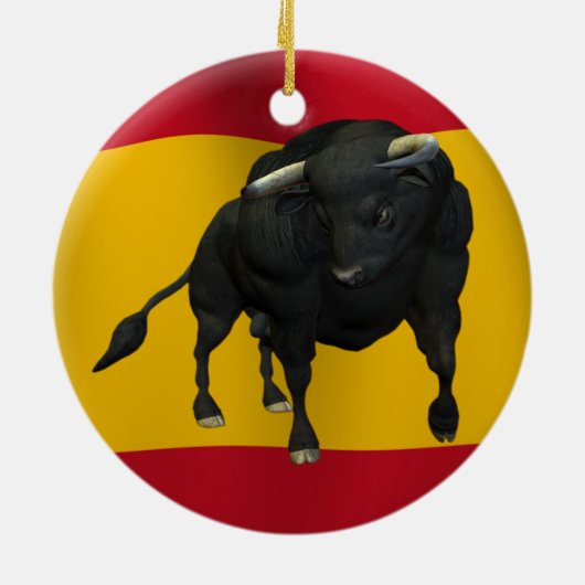 BULL - REALISTISCH KERAMISCH ORNAMENT (Achterkant)