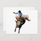 Bull Rider Briefkaart (Voorkant / Achterkant)