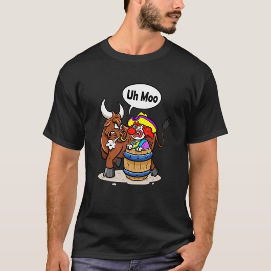 Bull Rider Bullfighter Bull Vs Rodeo Clown Bullrid T-shirt (Voorkant)