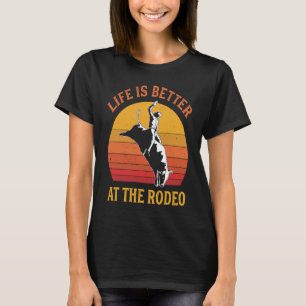 Bull Riding bij Rodeo Bull Rider Western T-shirt