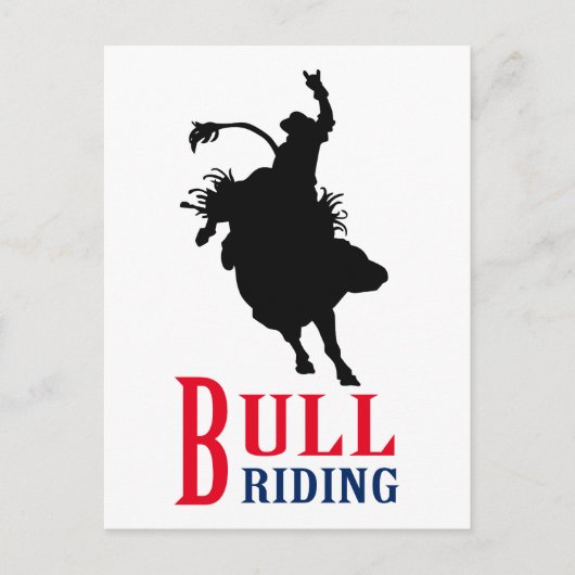 Bull Riding Briefkaart (Voorkant)