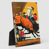 Bull Riding door Fred Ludekens Fotoplaat (Zijkant)