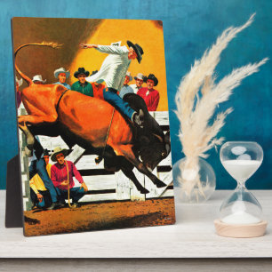 Bull Riding door Fred Ludekens Fotoplaat