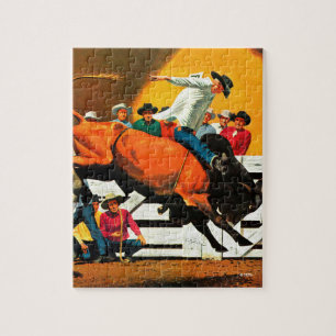 Bull Riding door Fred Ludekens Legpuzzel