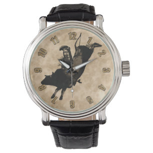 Bull Riding Hero- Rodeo Event Horloge
