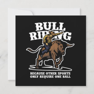 Bull Riding Sports Rider Cowboy Rodeo Country Gift Kaart