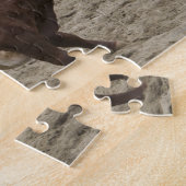 Bull-rijder op rodeo legpuzzel (Zijkant)