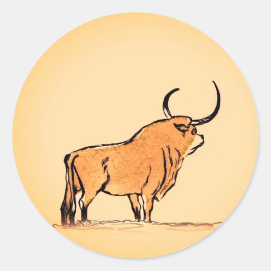Bull Ronde Sticker (Voorkant)