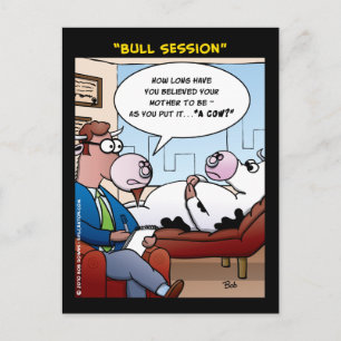 "Bull Session" Briefkaart
