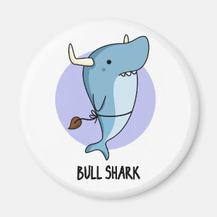 Bull Shark Funny Animal Shark Pun Magneet