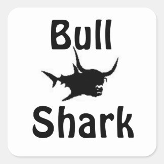Bull Shark Vierkante Sticker
