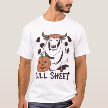 Bull Sheet Ghost Koe Halloween Grappig Dit is Bull