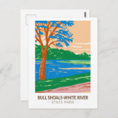 Bull Shoals - White River State Park Arkansas Briefkaart (Voorkant / Achterkant)