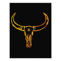 Bull Skull Blossom Foto