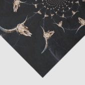 Bull Skull Cowboy Abstract Bruin Land Tissuepapier (Detail)