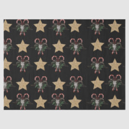 Bull Skull en Candy Cane Tissue Paper Tissuepapier