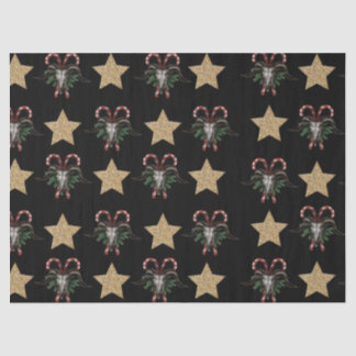 Bull Skull en Candy Cane Tissue Paper Tissuepapier