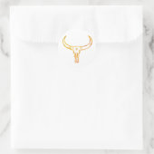 Bull Skull Gold Sticker (Tas)