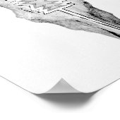 Bull Skull Poster (Hoek)