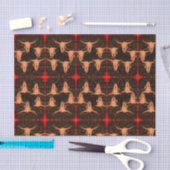 Bull Skull Western Land Brown Red Rustic Tissuepapier (Craft)