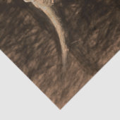 Bull Skull Western Land Brown Sepia Rustic Art Tissuepapier (Detail)