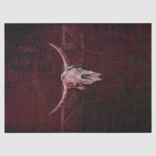 Bull Skull Western Land Red Brown Old Rustic Tissuepapier