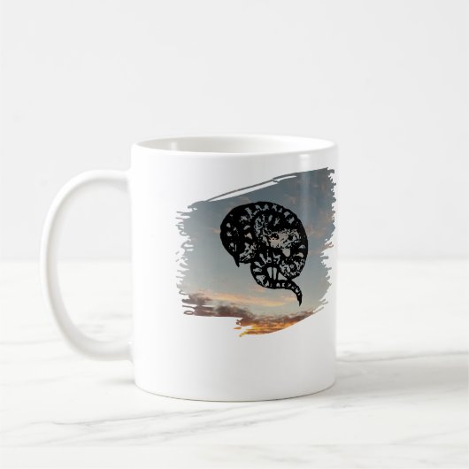 Bull Snake Medicine bij zonsondergang Koffiemok (Links)