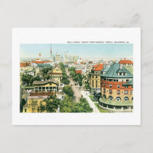 Bull Street, Savannah, Georgia Briefkaart