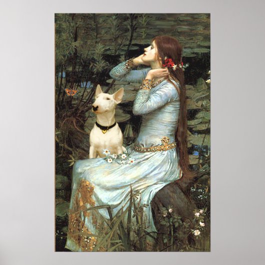 Bull Terrier 1 - Ophelia Seated Poster (Voorkant)