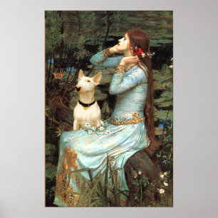 Bull Terrier 1 - Ophelia Zittend Poster
