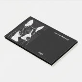Bull Terrier Abstract Art Hondennaam Post-it® Notes (Schuin)