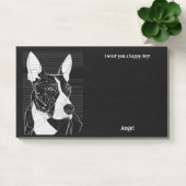 Bull Terrier Abstract Art Hondennaam Post-it® Notes (Kantoor)