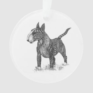 Bull terrier Acryl ornament