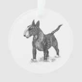 Bull terrier Acrylic Ornament (devant)