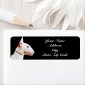 Bull Terrier Adresetiketten Etiket (Insitu)