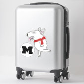 Bull Terrier aime voyager Sticker (Sur valise)